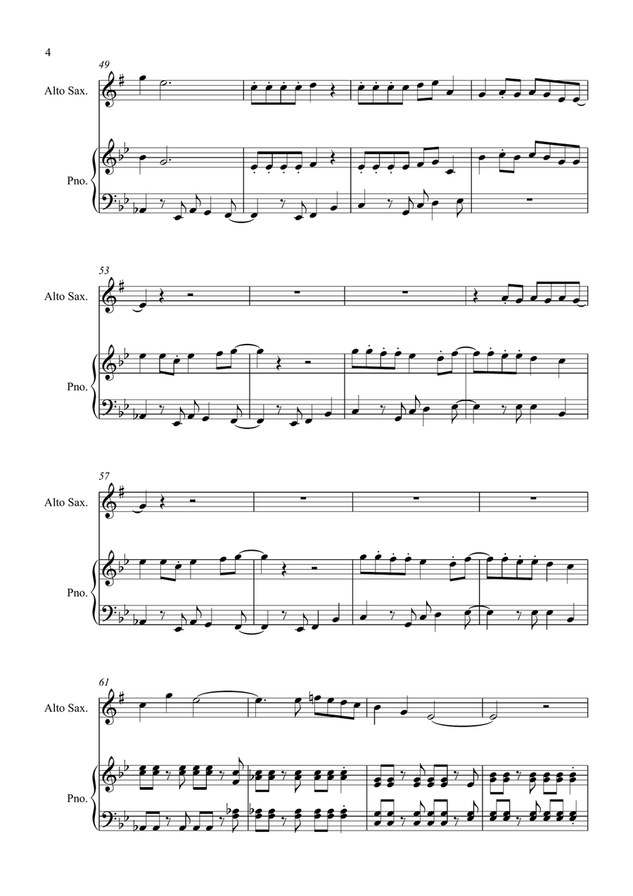 I Ain't Worried I Ain't Worried Alto Saxophone scores gallery preview page 4