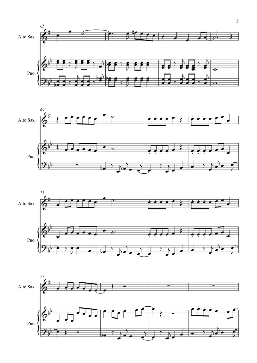 I Ain't Worried I Ain't Worried Alto Saxophone scores gallery preview page 5