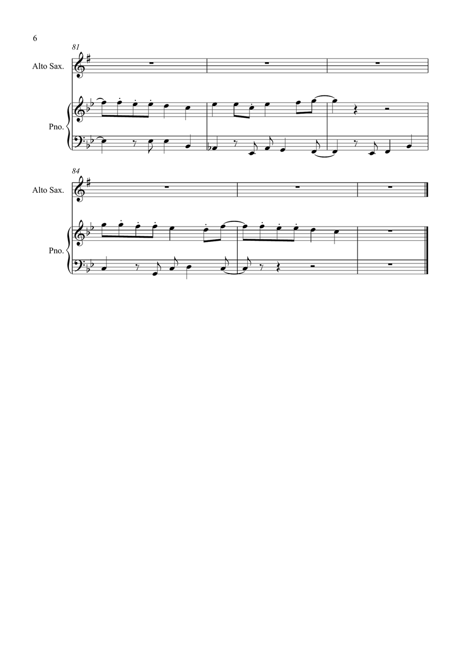 I Ain't Worried I Ain't Worried Alto Saxophone scores gallery preview page 6