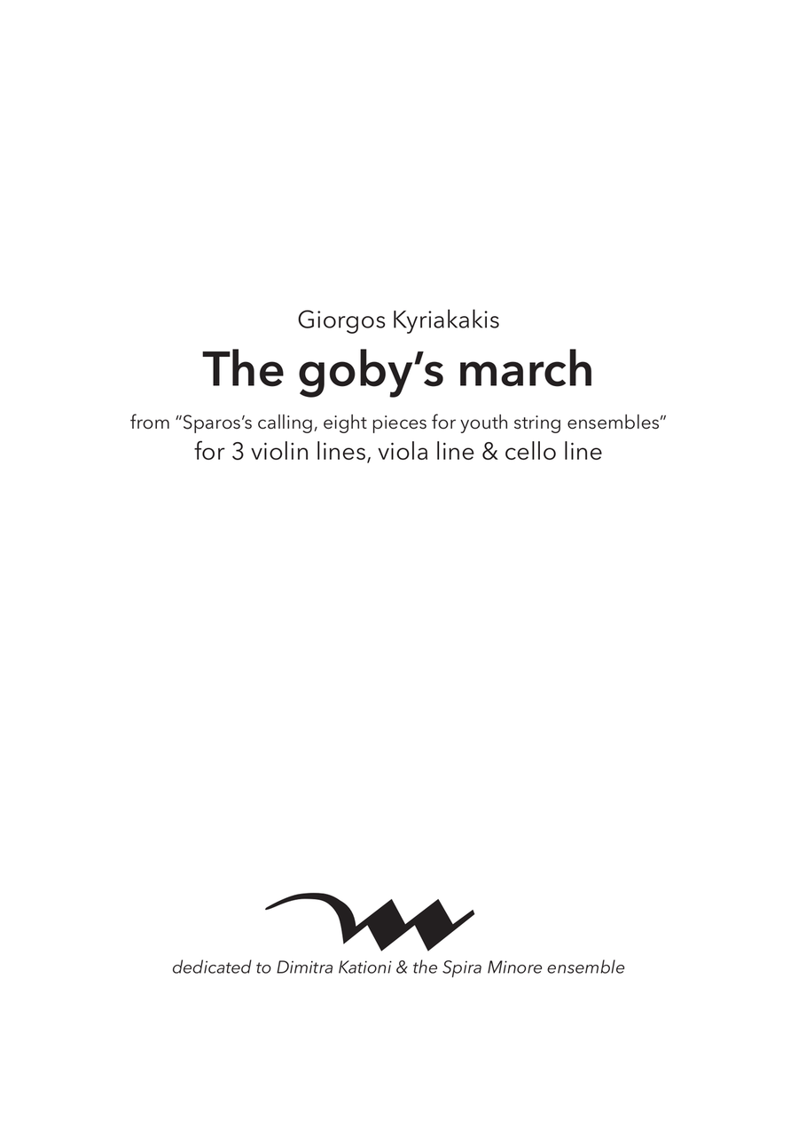 The goby’s march - Score Only Chamber Music scores gallery preview page 1