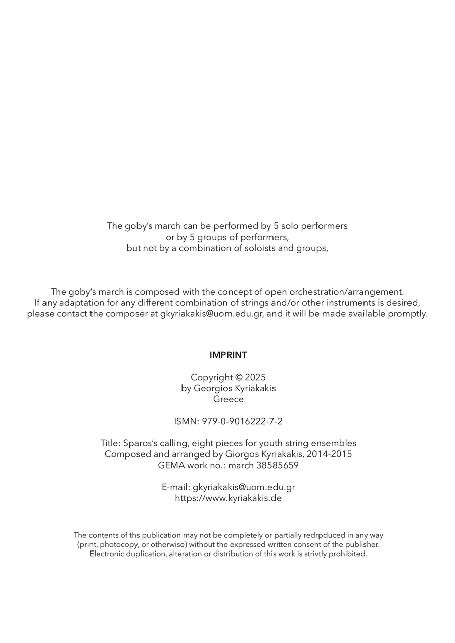 The goby’s march - Score Only Chamber Music scores gallery preview page 2