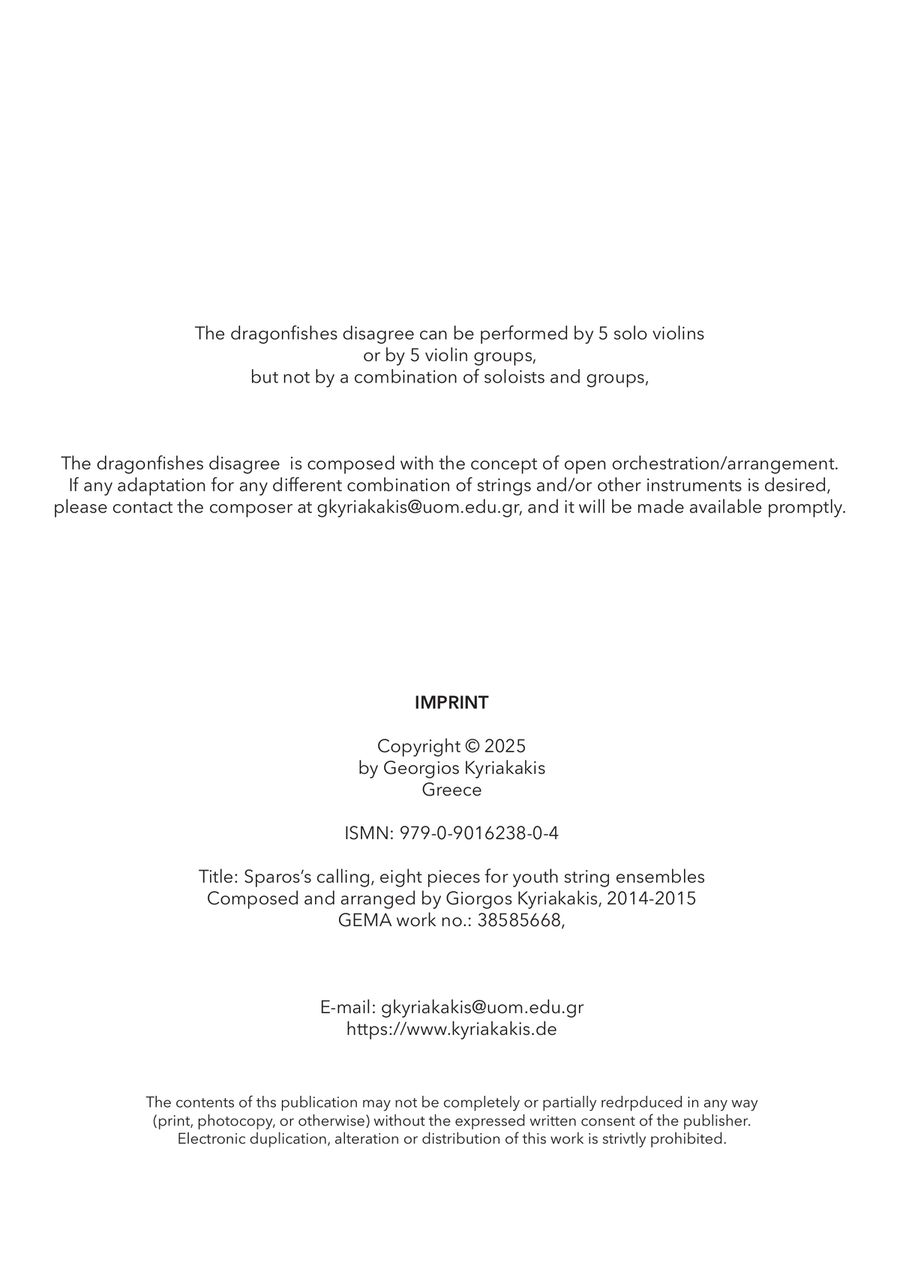 The dragonfishes disagree - Score Only Chamber Music scores gallery preview page 2