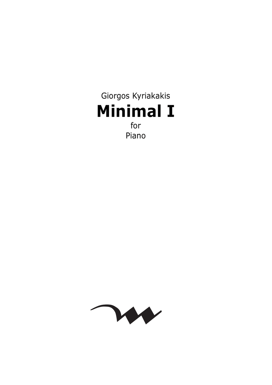 Minimal I&II Piano Solo scores gallery preview page 1