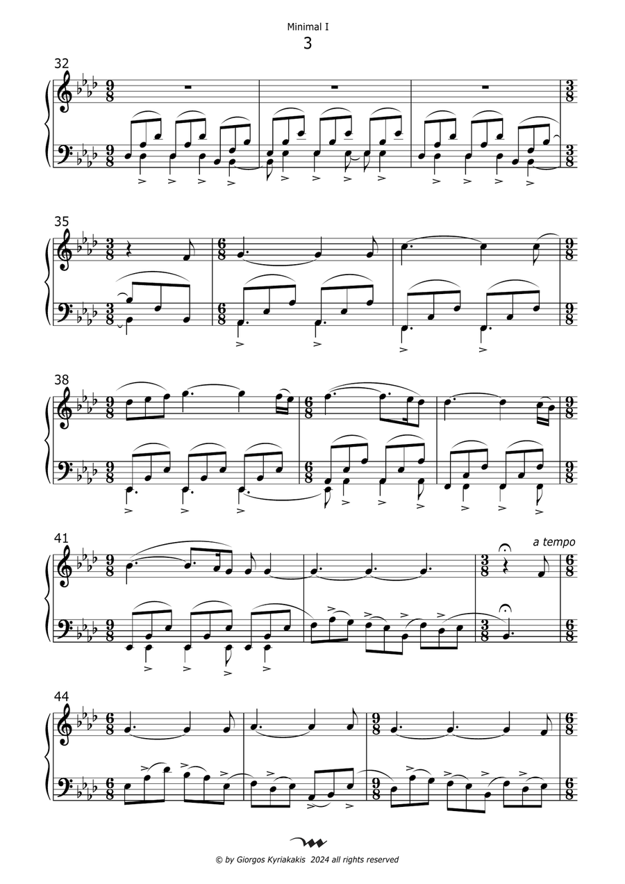 Minimal I&II Piano Solo scores gallery preview page 5