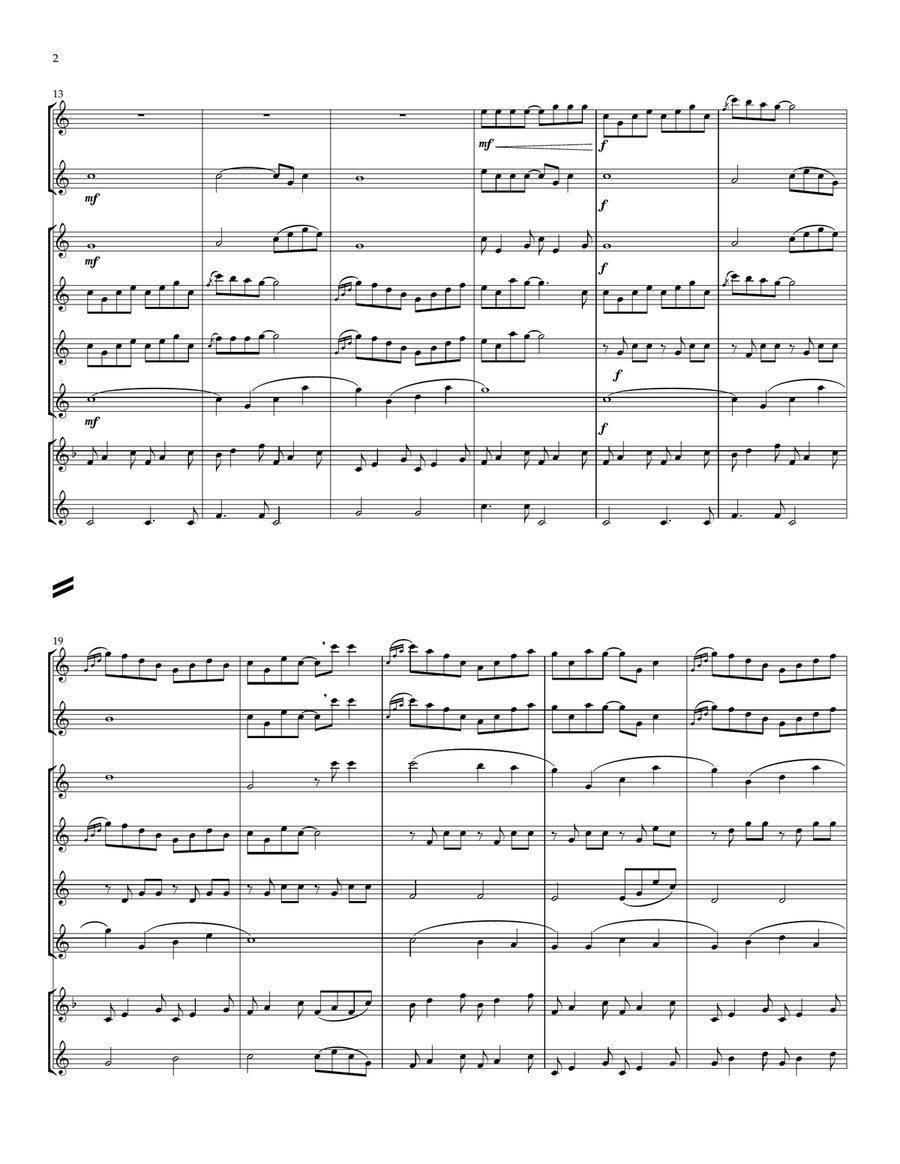 Music Box Dancer Music Box Dancer Flute Choir scores gallery preview page 2