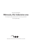 Ménoula, the indecisive one - Score Only
