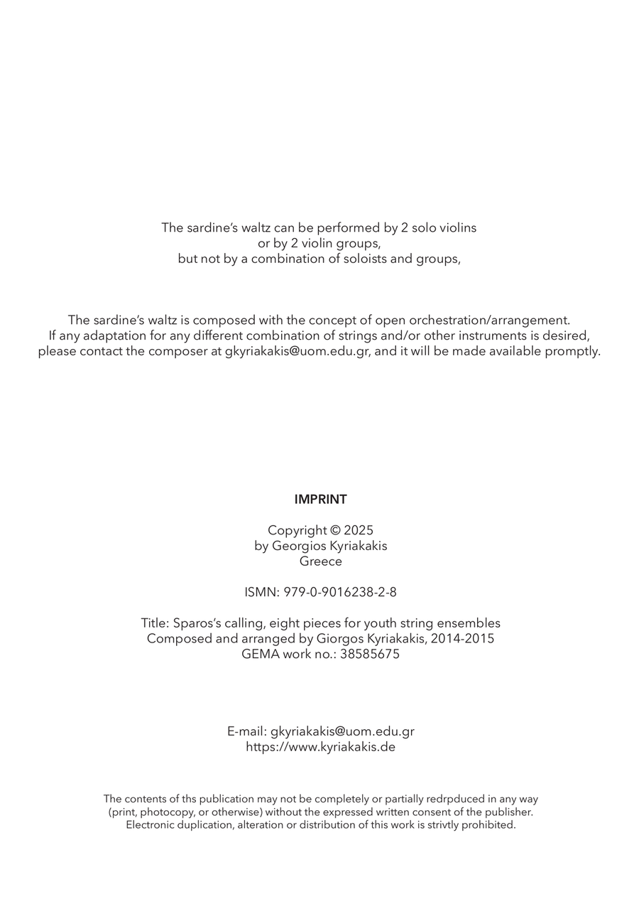 The sardine’s waltz - Score Only Chamber Music scores gallery preview page 2