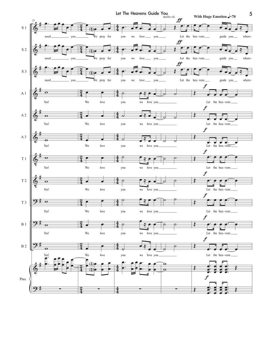 Let The Heavens Guide You Divisi scores gallery preview page 5