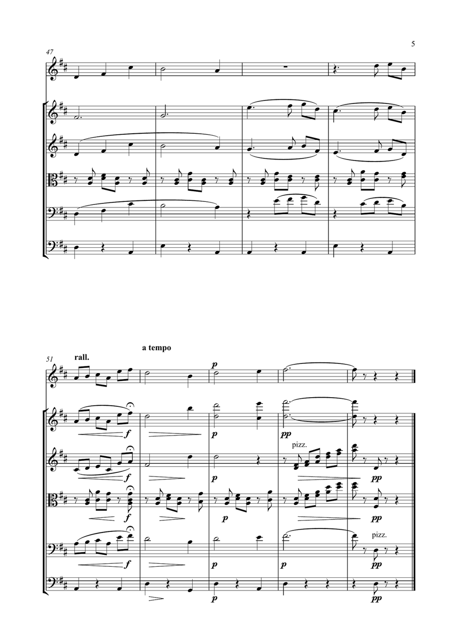Serenade (Nightingale Serenade) Chamber Music scores gallery preview page 5