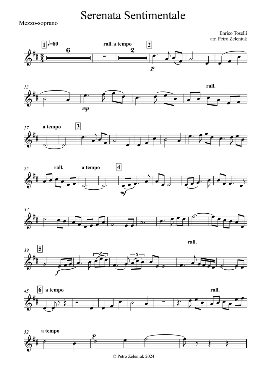 Serenade (Nightingale Serenade) Chamber Music scores gallery preview page 6
