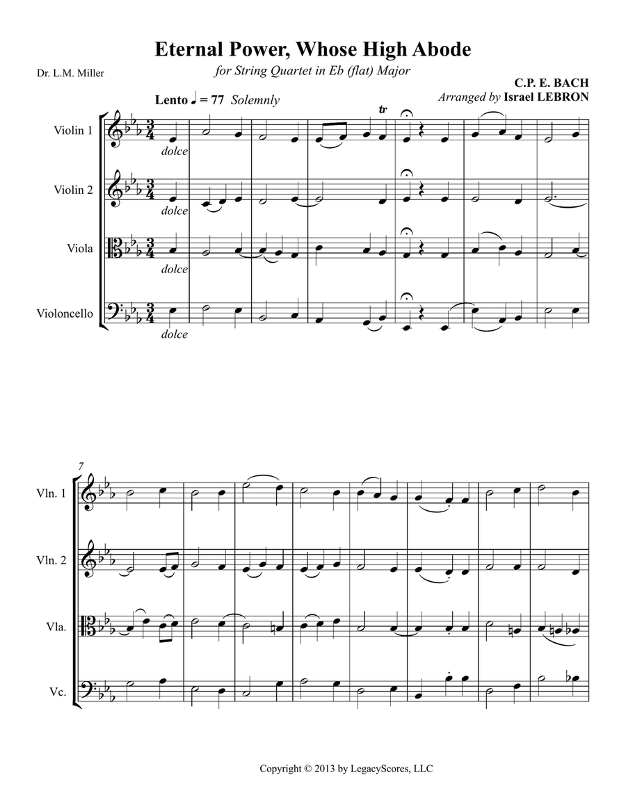 Eternal Power, Whose High Abode String Quartet scores gallery preview page 2