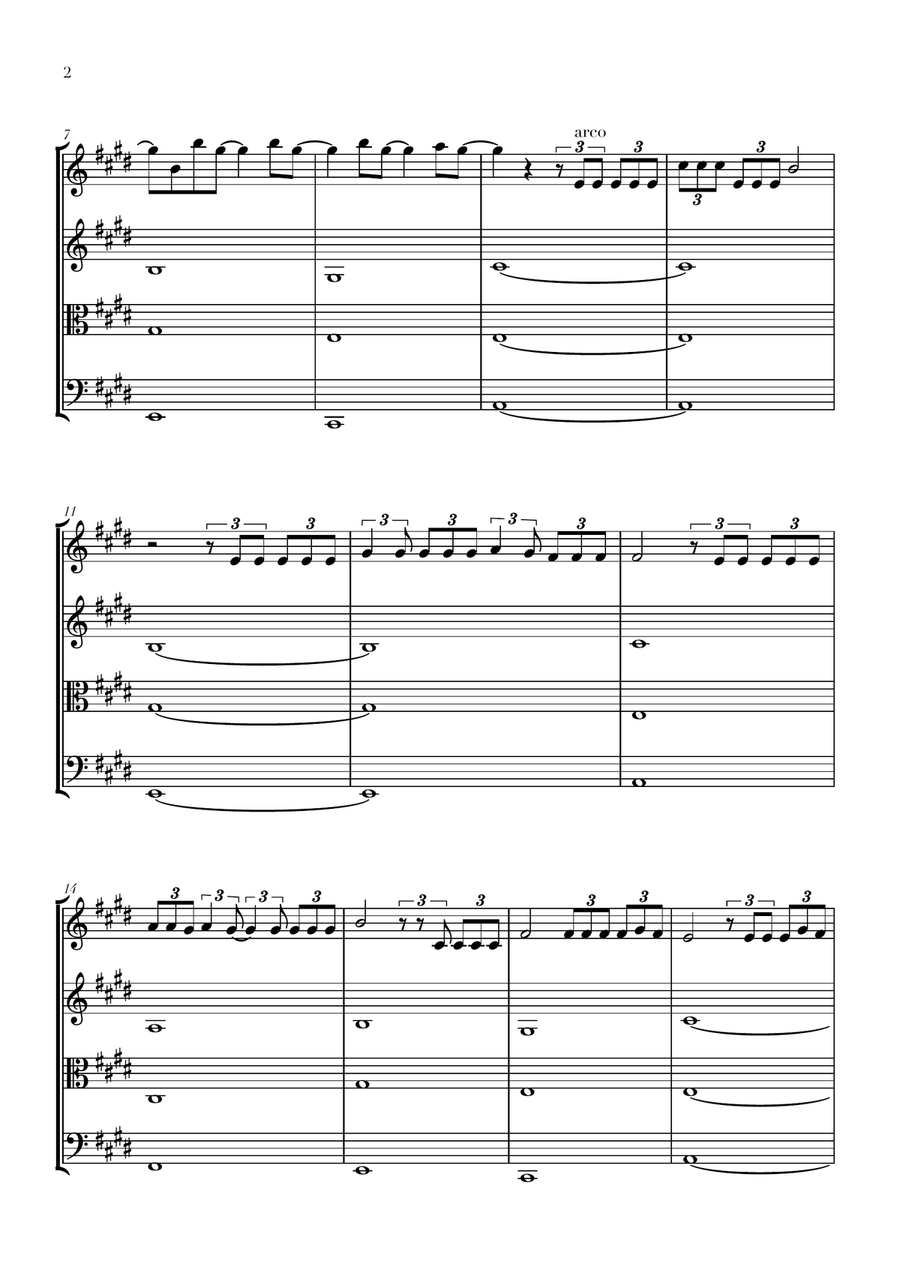 Dtmf Dtmf String Quartet scores gallery preview page 2