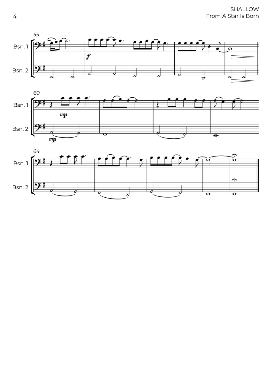 Shallow Shallow Woodwind Duet scores gallery preview page 4