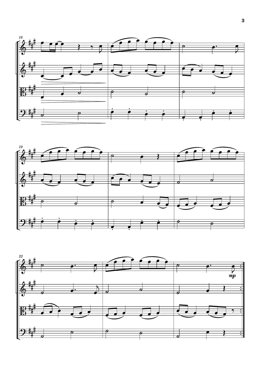 Cheap Thrills (Feat. Sean Paul) String Quartet scores gallery preview page 3