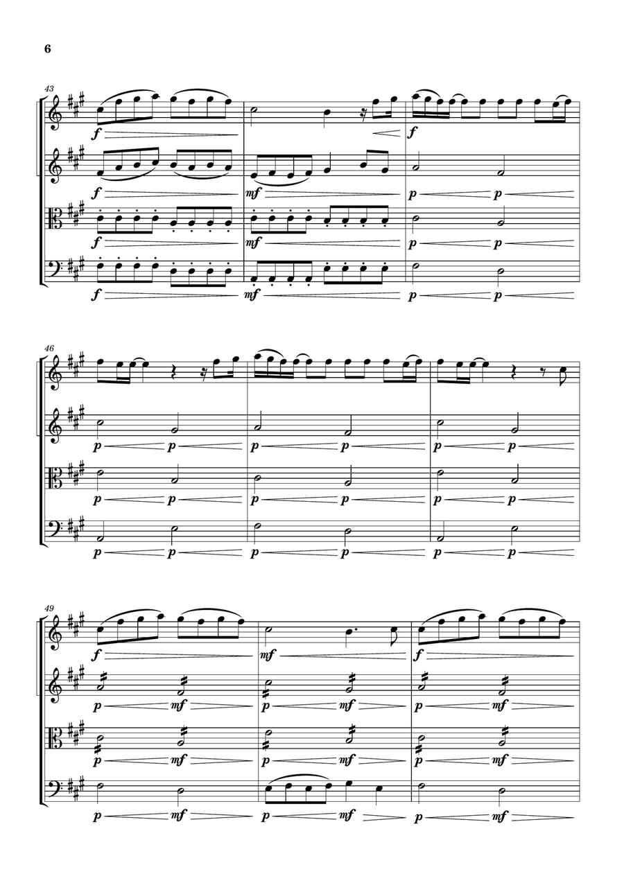 Cheap Thrills (Feat. Sean Paul) String Quartet scores gallery preview page 6