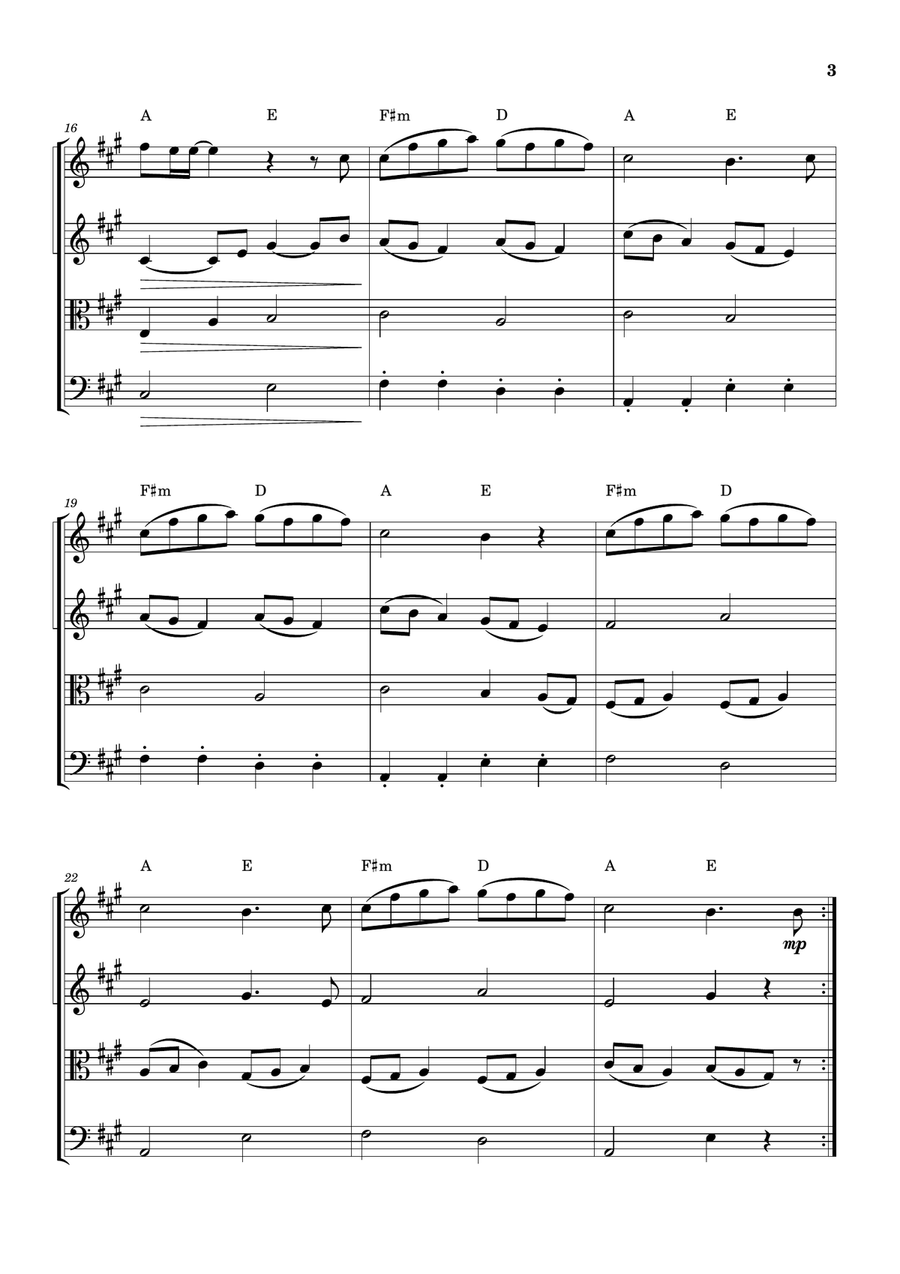 Cheap Thrills (Feat. Sean Paul) Woodwind Quartet scores gallery preview page 3