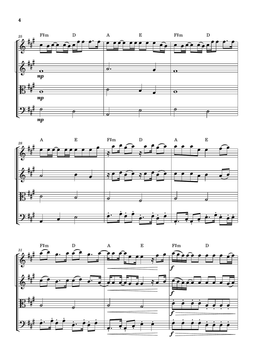 Cheap Thrills (Feat. Sean Paul) Woodwind Quartet scores gallery preview page 4