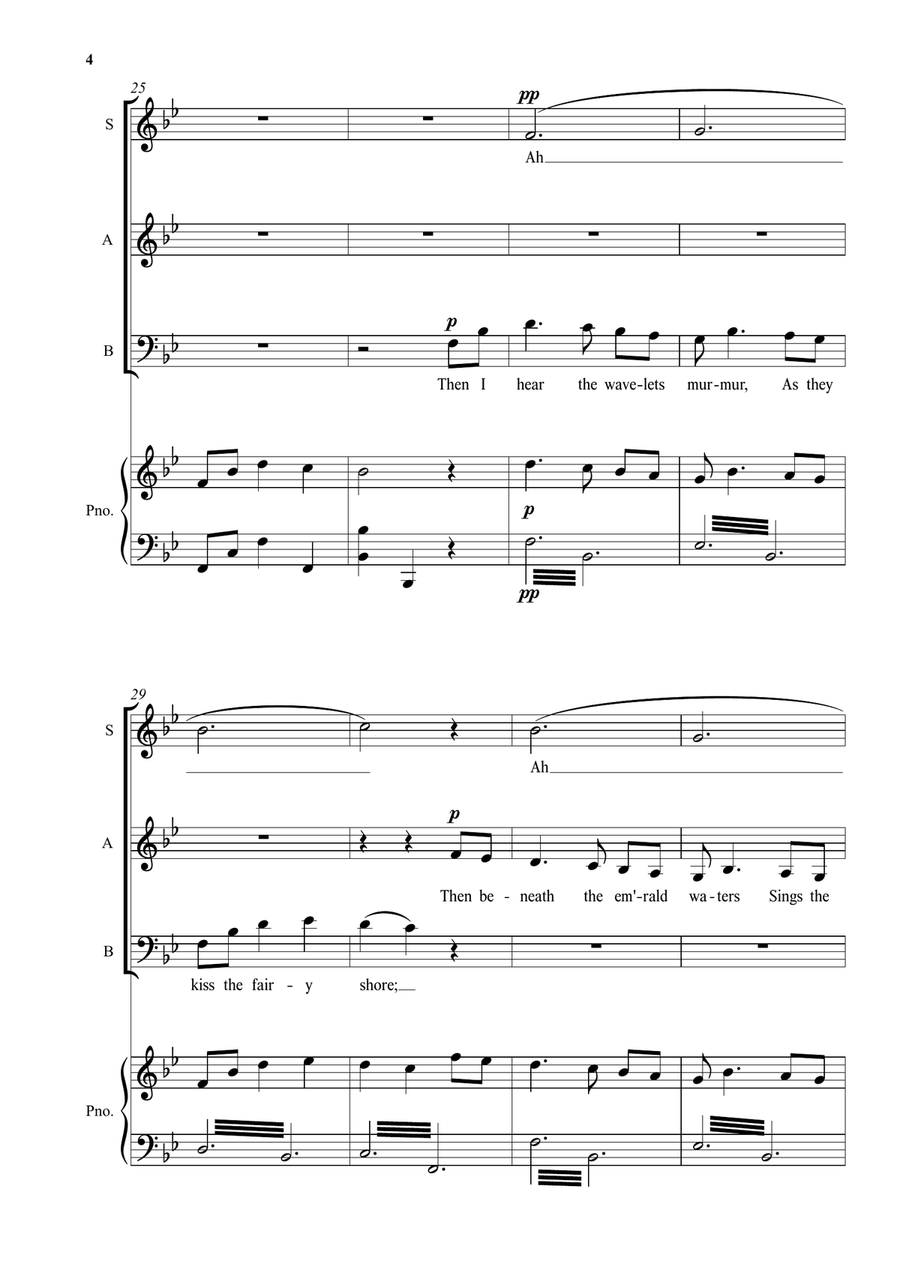 Ellan Vannin (Dear Isle of Man) 3-Part scores gallery preview page 4