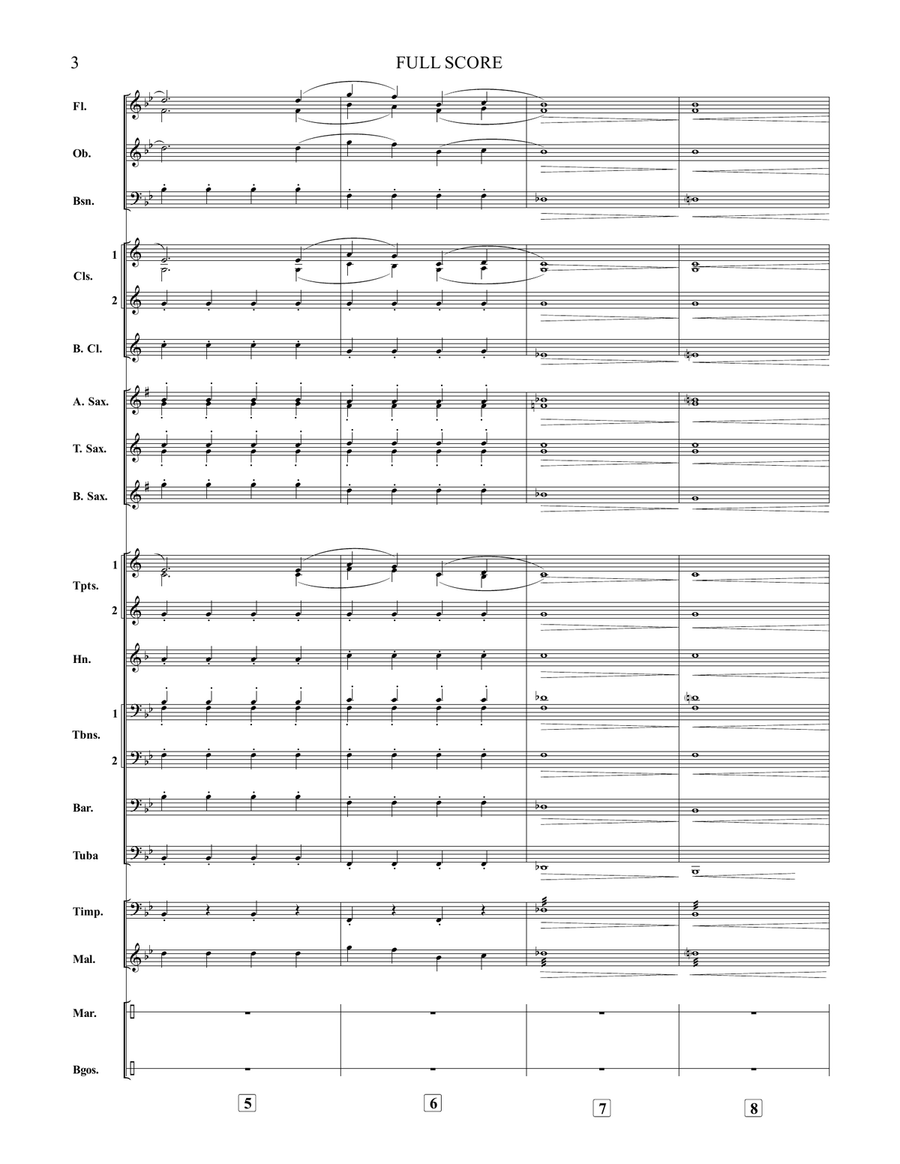 DOS AMANTES - FELIX D´ OLEO - PEDRO ARIEL JIMÉNEZ - Score Only Concert Band scores gallery preview page 3