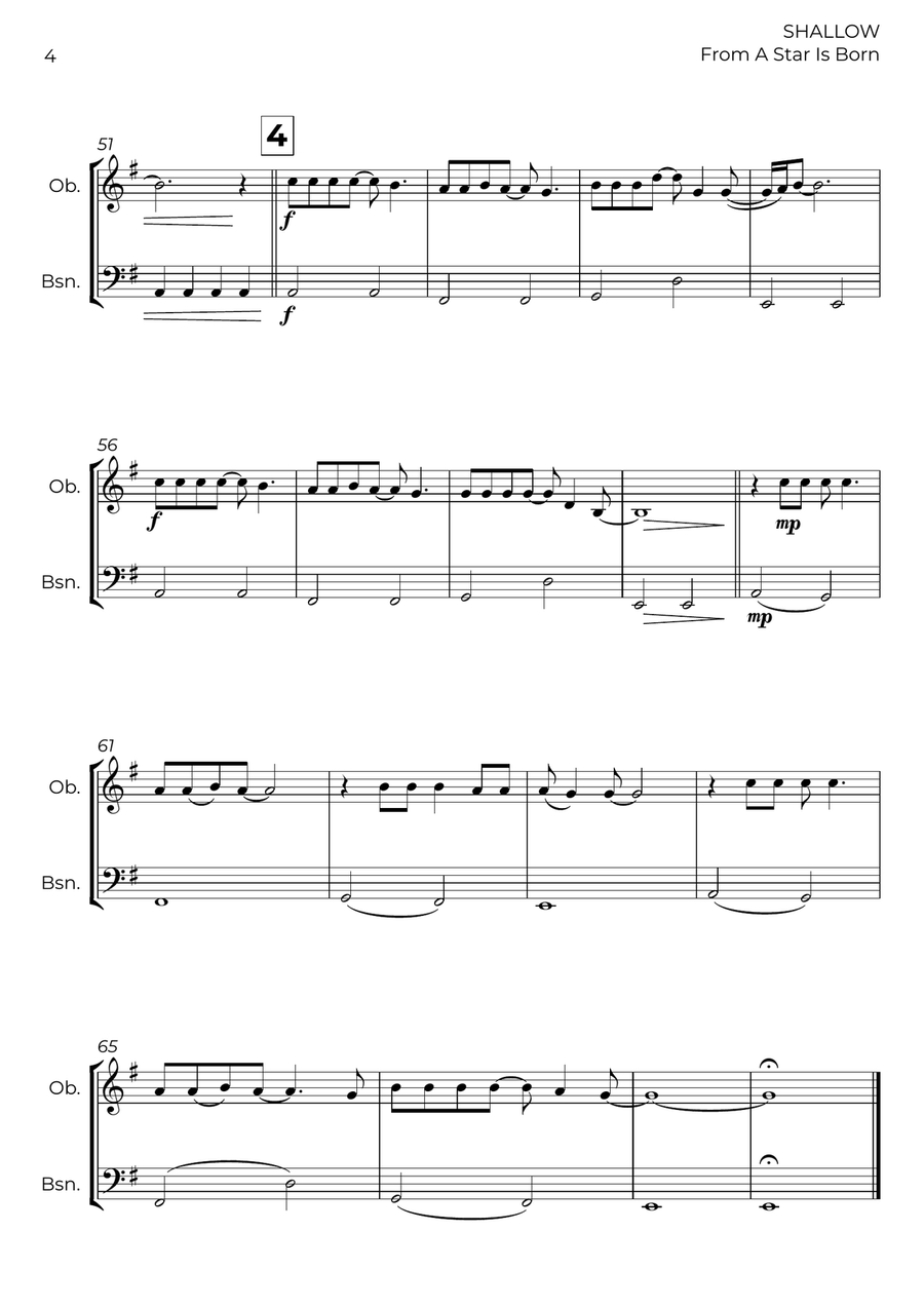 Shallow Shallow Woodwind Duet scores gallery preview page 4