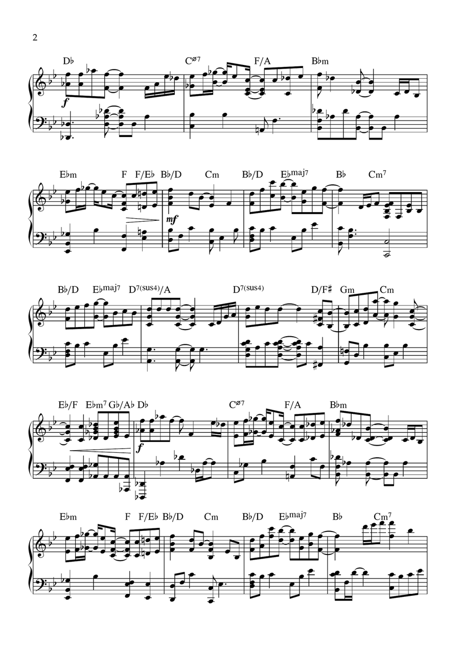 Here, There And Everywhere Easy Piano scores gallery preview page 2