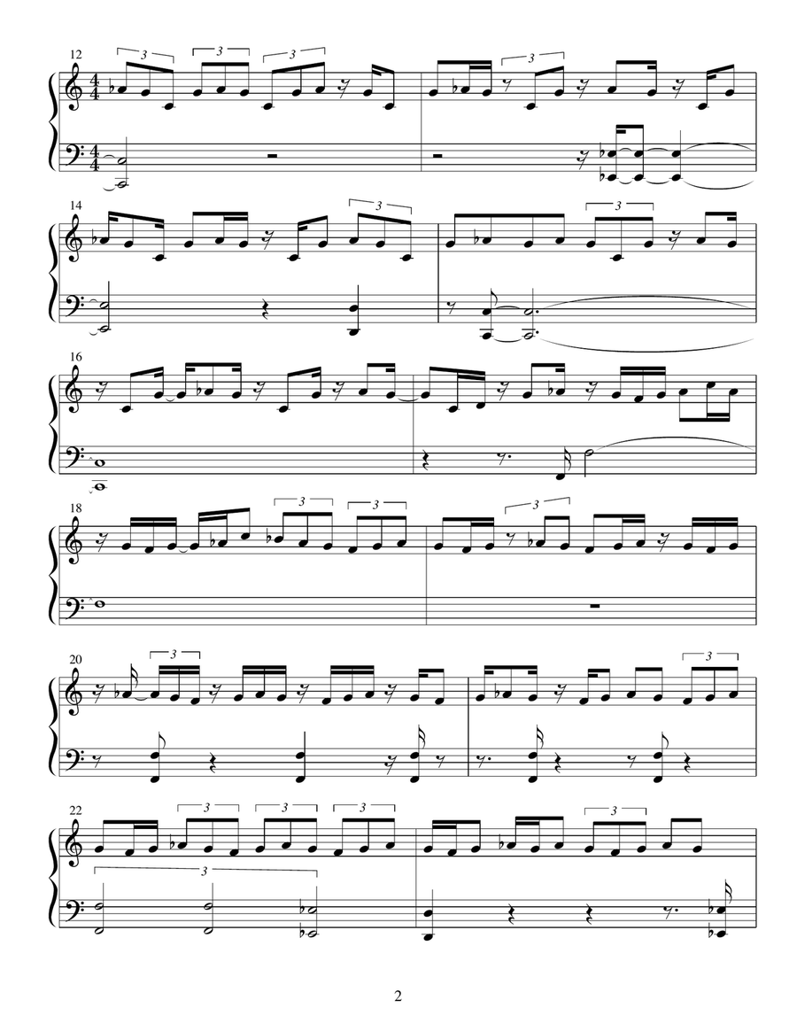 Journey Back to Turtle Island - 2nd Movement Piano Solo scores gallery preview page 2