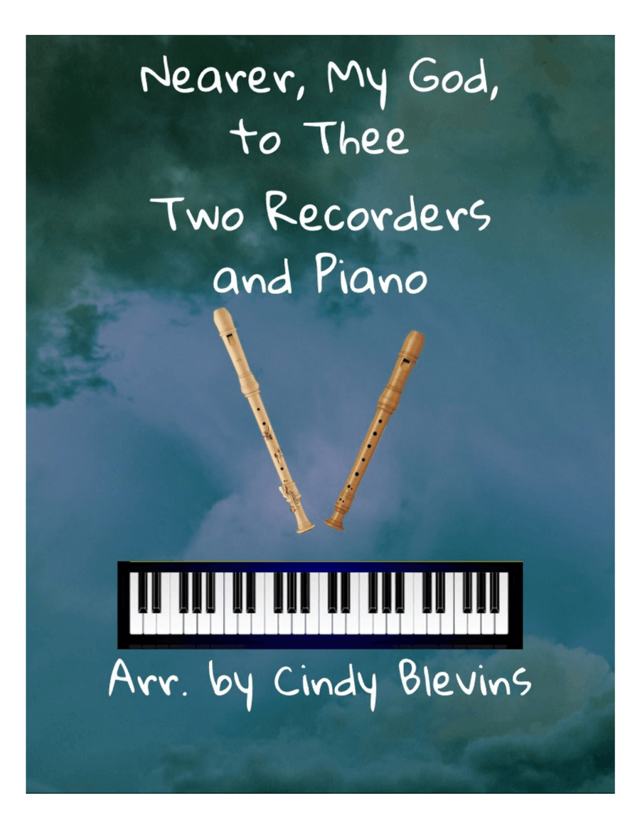 Nearer, My God, to Thee, for Two Recorders and Piano Woodwind Duet scores gallery preview page 1