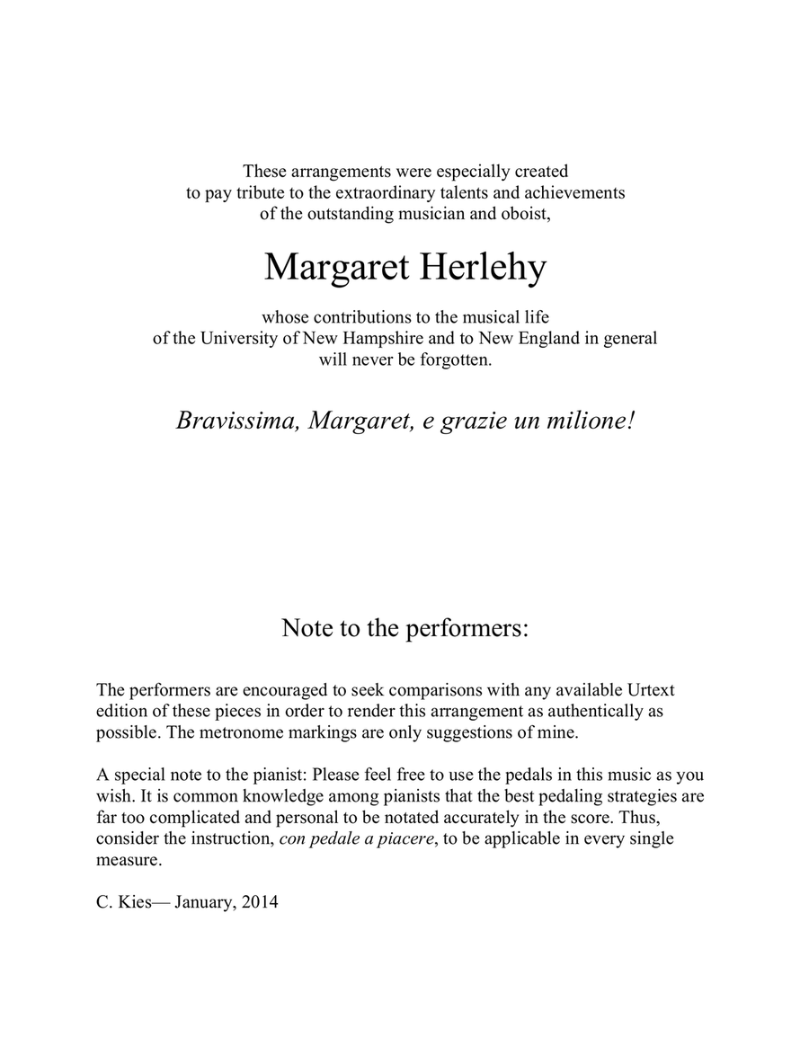 Three Intermezzi, Opus 117 by Brahms, arranged for oboe and piano Chamber Music scores gallery preview page 2