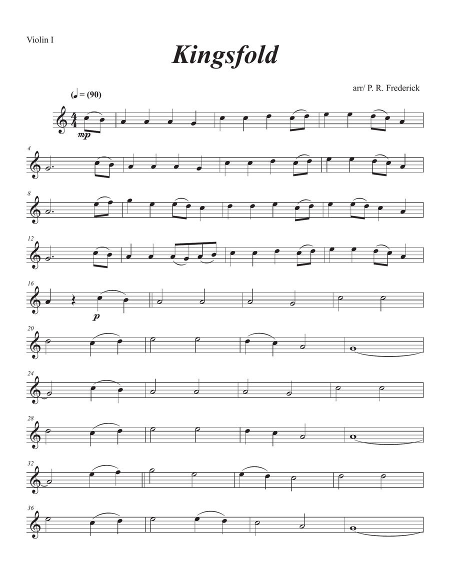 Kingsfold (Violin Duet) Kingsfold (Violin Duet) String Duet scores gallery preview page 4