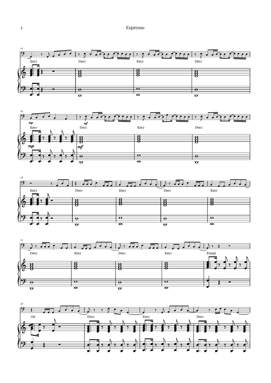 Espresso Piano scores gallery preview page 2