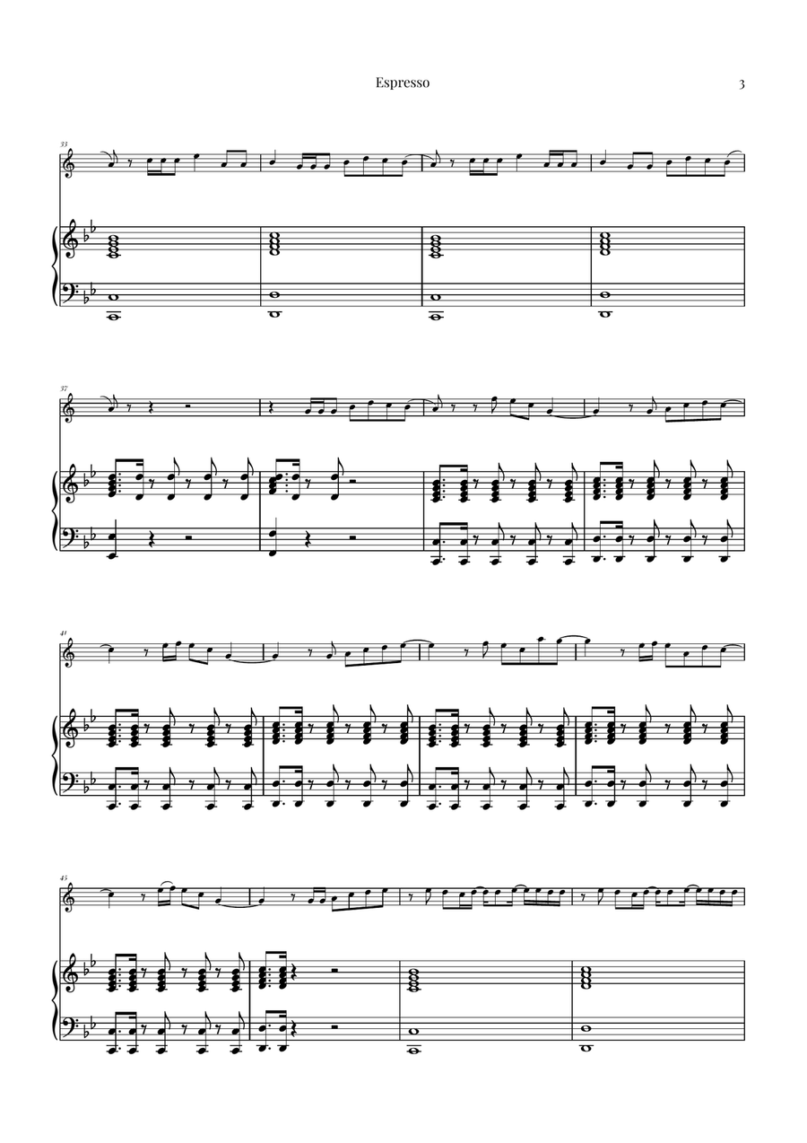 Espresso B-Flat Clarinet scores gallery preview page 3