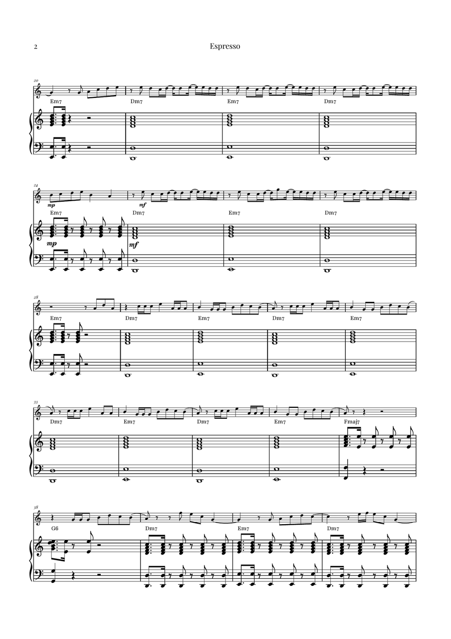 Espresso Piano scores gallery preview page 2