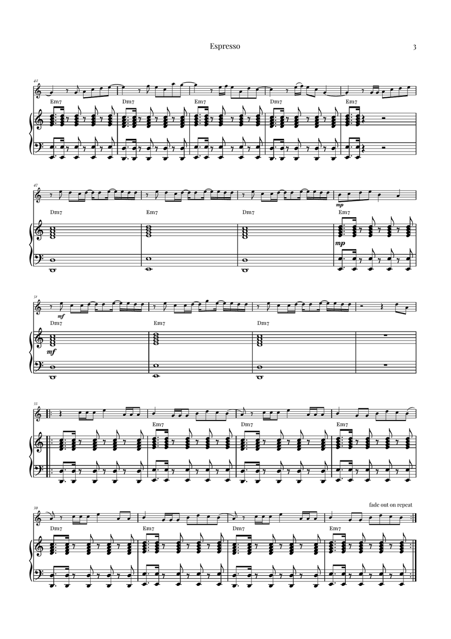 Espresso Piano scores gallery preview page 3