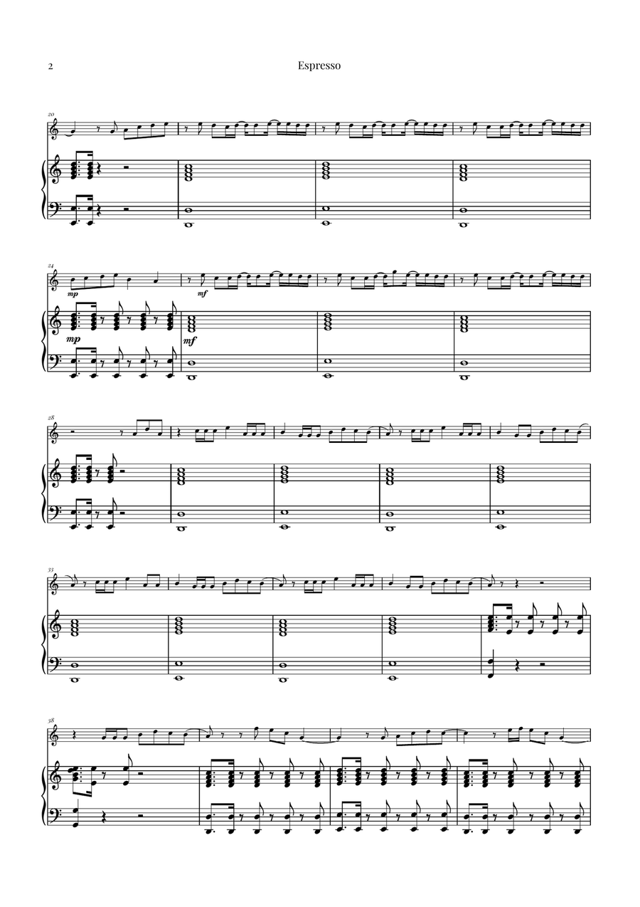 Espresso Piano scores gallery preview page 2