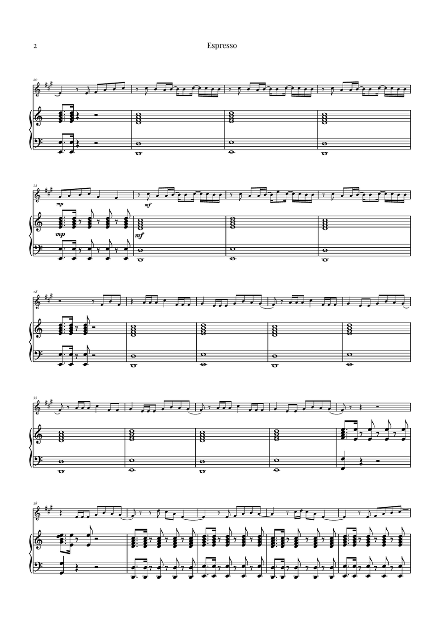 Espresso Alto Saxophone scores gallery preview page 2