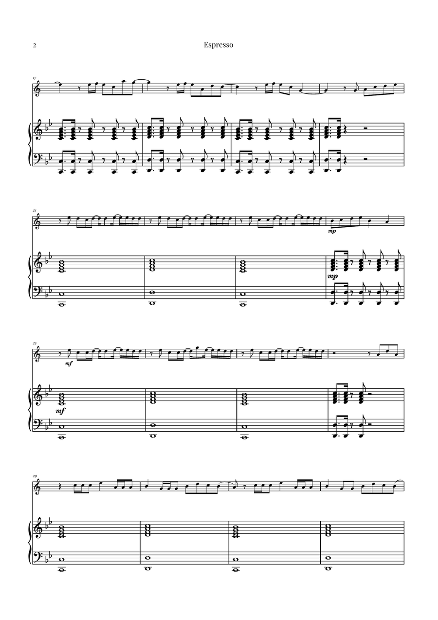 Espresso B-Flat Trumpet scores gallery preview page 2