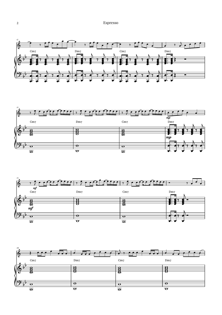 Espresso B-Flat Trumpet scores gallery preview page 2