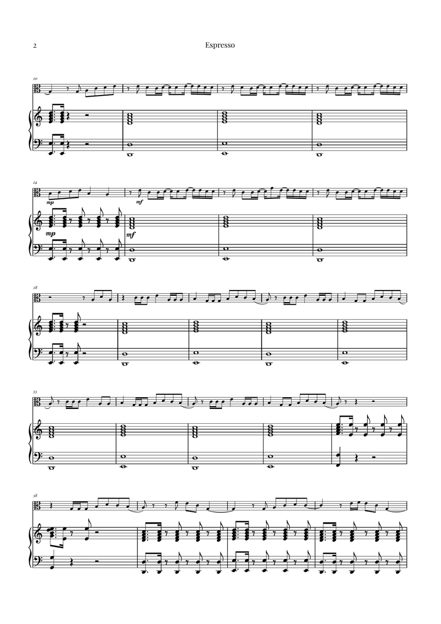Espresso Viola scores gallery preview page 2