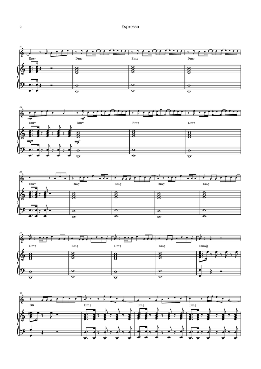 Espresso Violin Solo scores gallery preview page 2