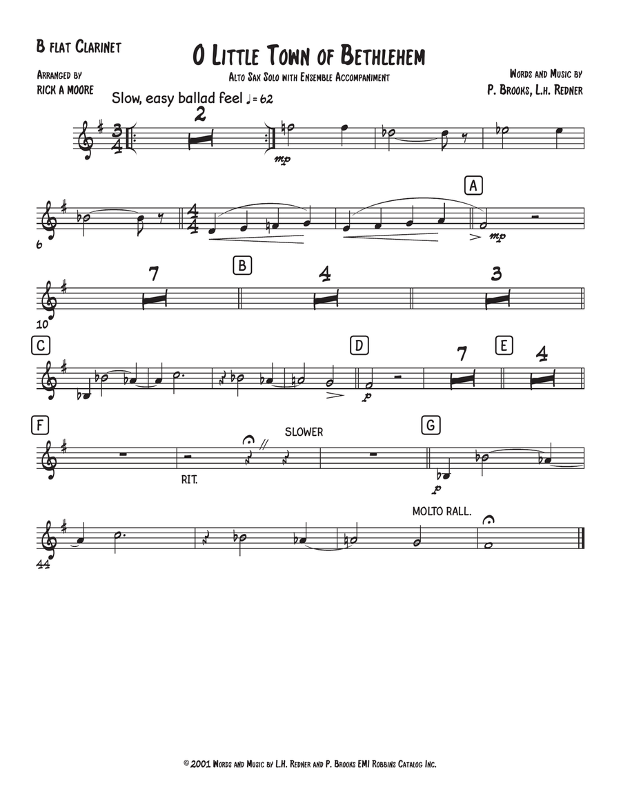 O Little Town of Bethlehem Small Ensemble scores gallery preview page 5