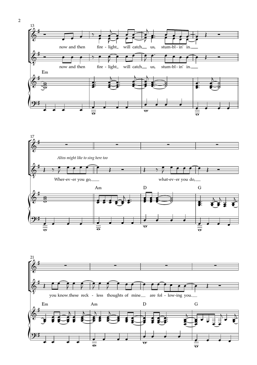 Stumblin' In Stumblin' In 3-Part scores gallery preview page 2