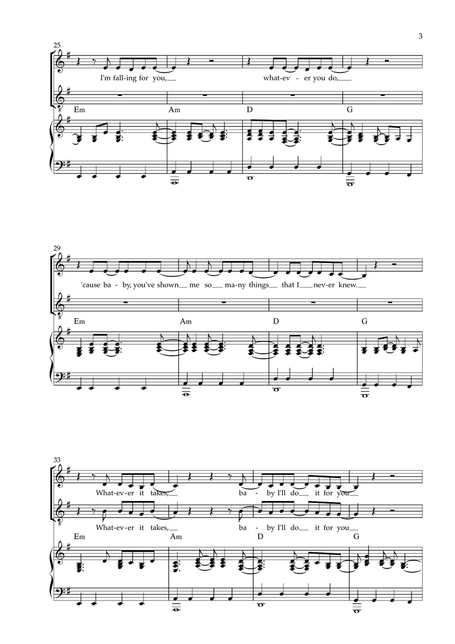 Stumblin' In Stumblin' In 3-Part scores gallery preview page 3