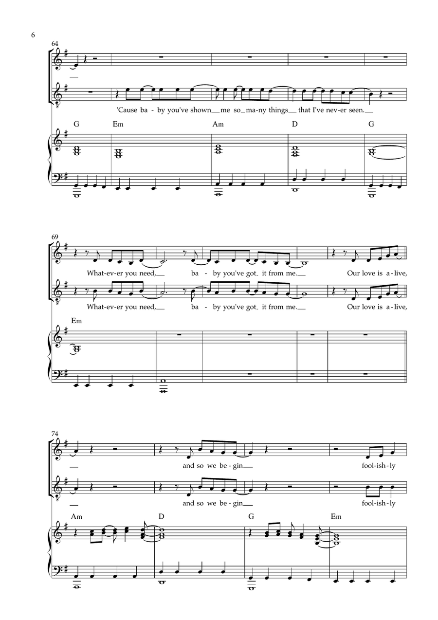 Stumblin' In Stumblin' In 3-Part scores gallery preview page 6