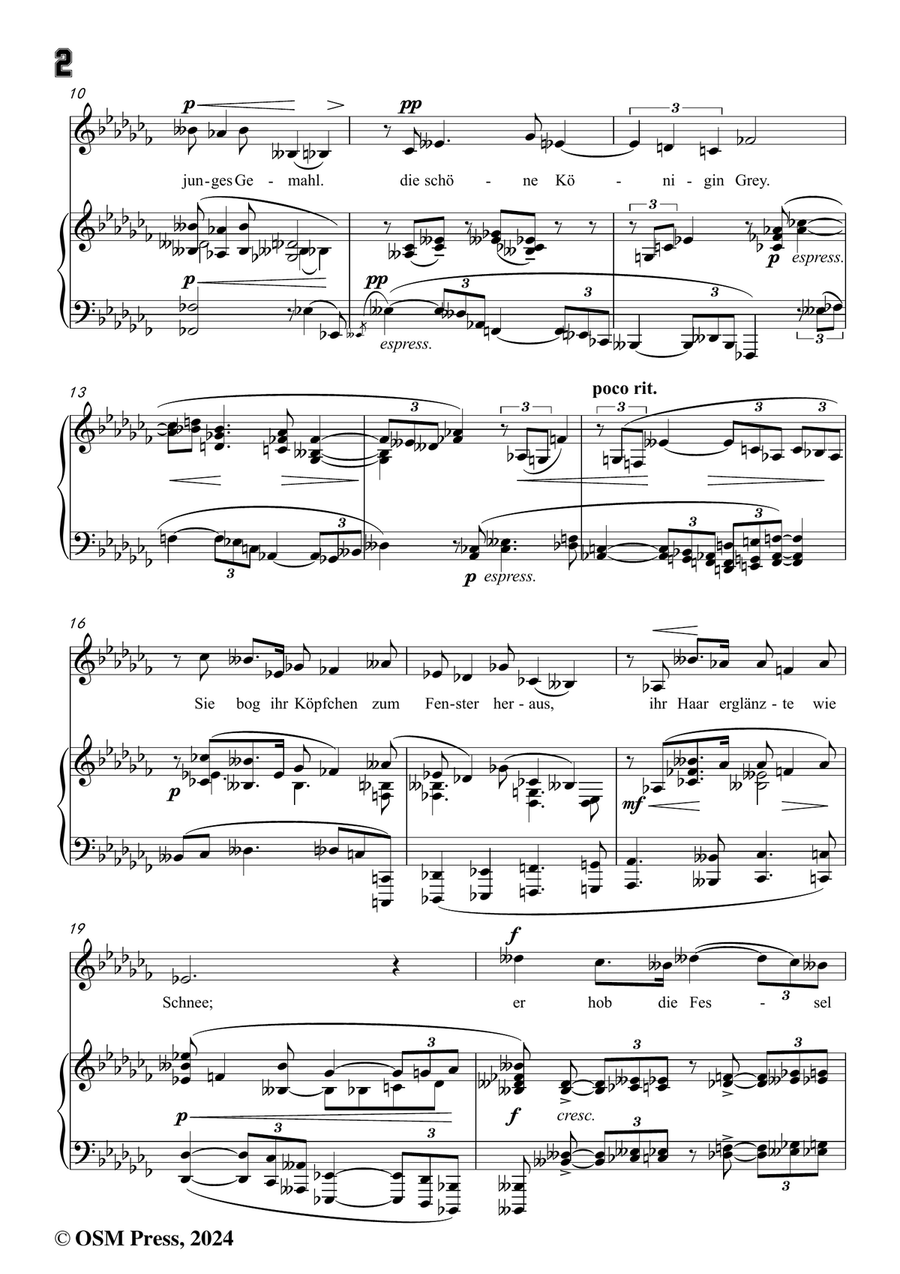 Schoenberg-Jane Grey,in a flat minor Piano, Vocal scores gallery preview page 4