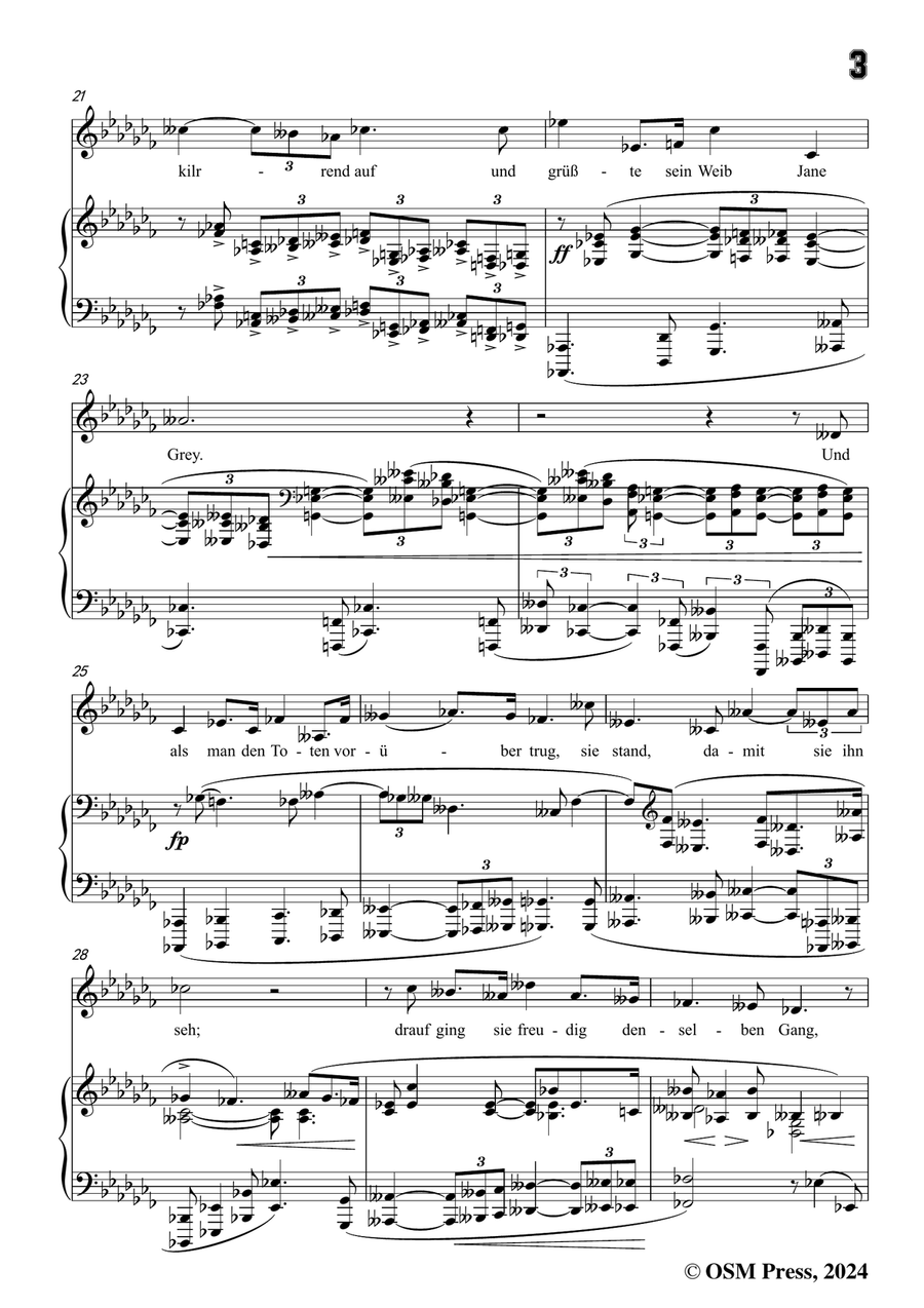 Schoenberg-Jane Grey,in a flat minor Piano, Vocal scores gallery preview page 5