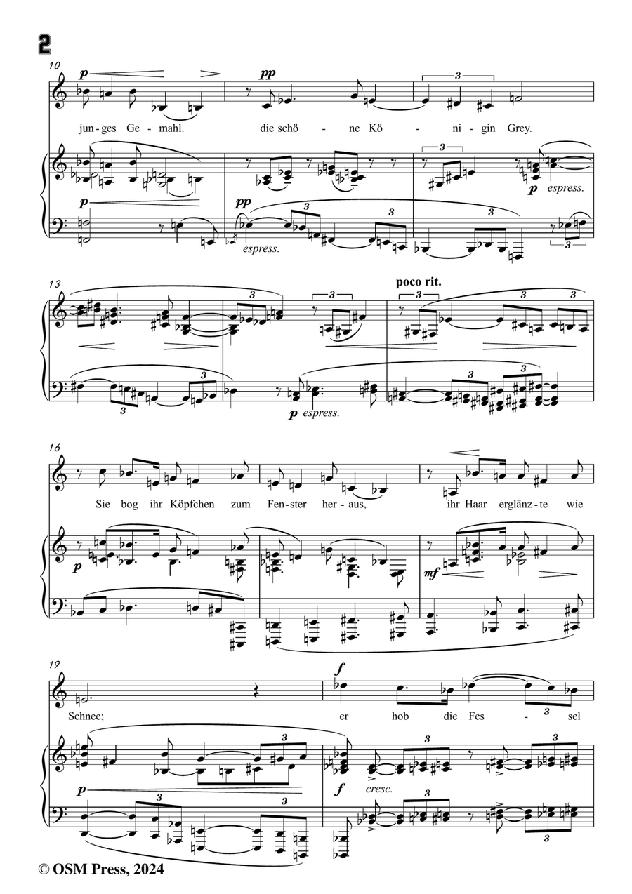 Schoenberg-Jane Grey,in a minor Piano, Vocal scores gallery preview page 4