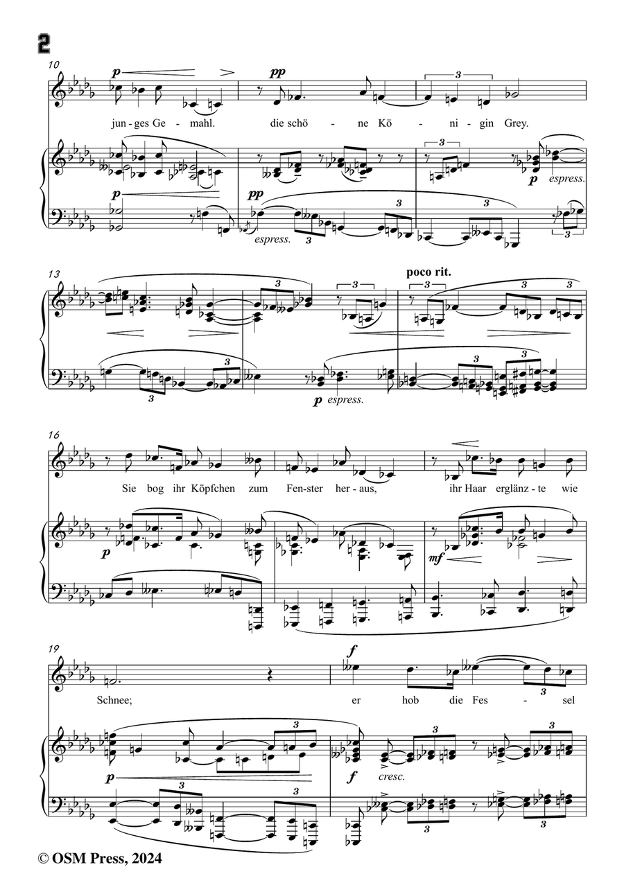 Schoenberg-Jane Grey,in b flat minor Piano, Vocal scores gallery preview page 4