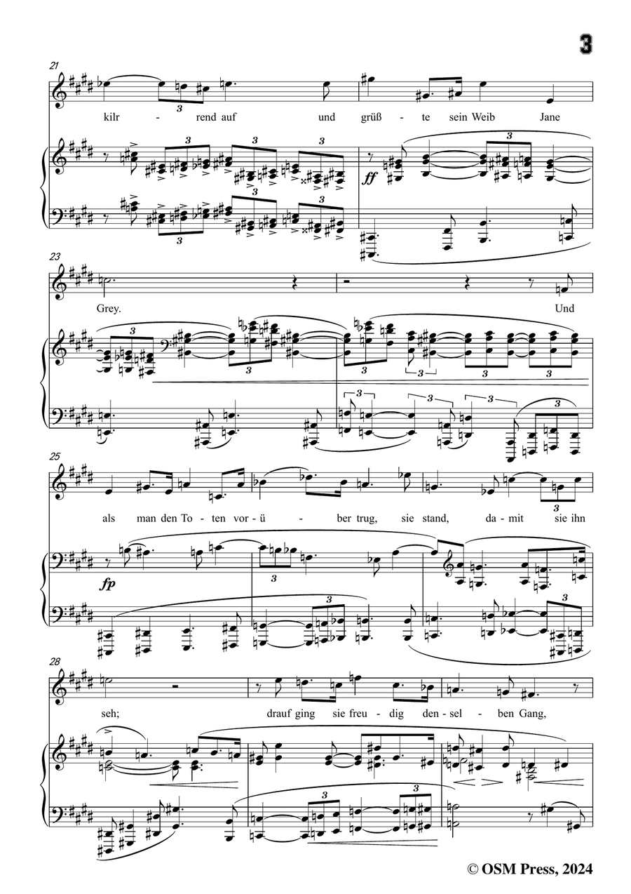Schoenberg-Jane Grey,in c sharp minor Piano, Vocal scores gallery preview page 5