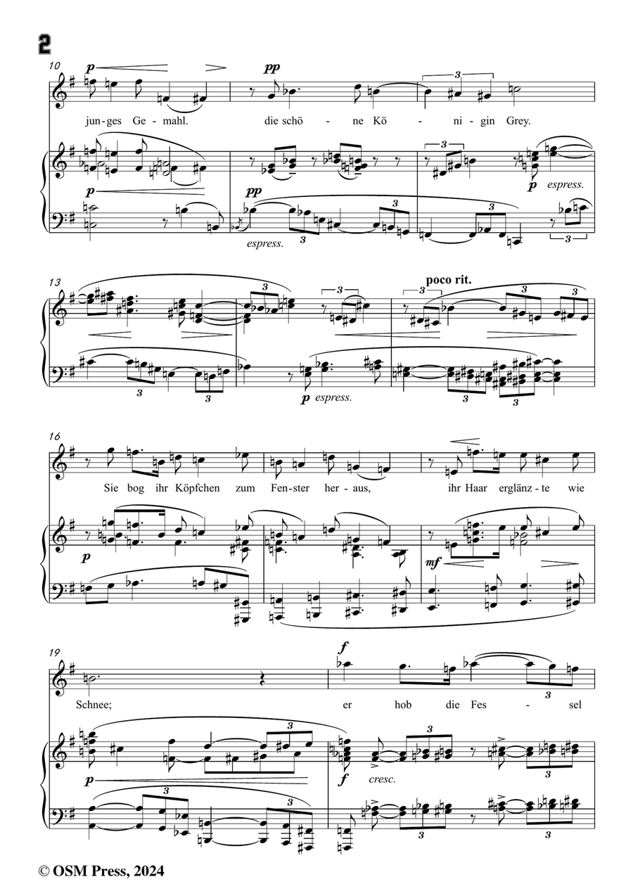 Schoenberg-Jane Grey,in e minor Piano, Vocal scores gallery preview page 4