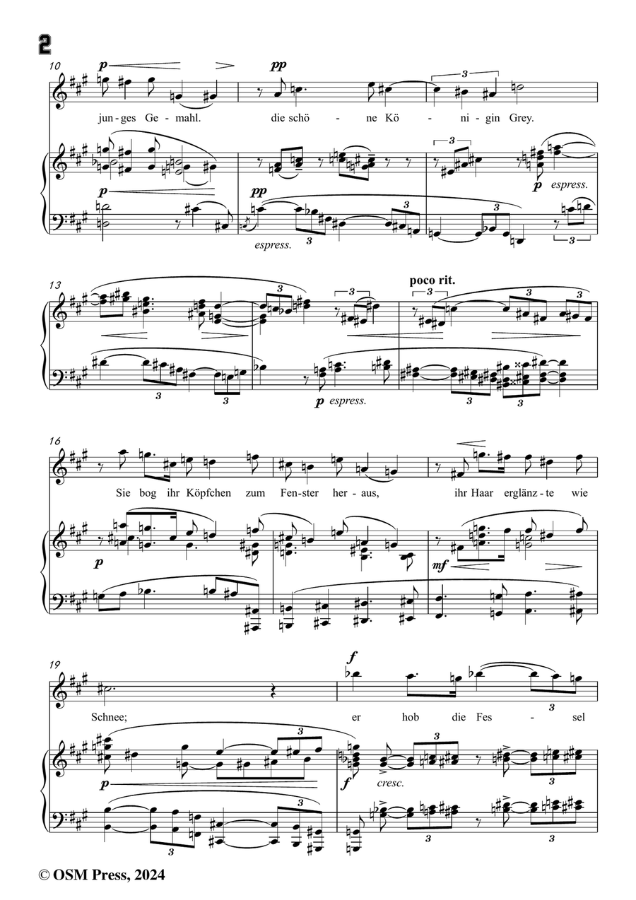 Schoenberg-Jane Grey,in f sharp minor Piano, Vocal scores gallery preview page 4
